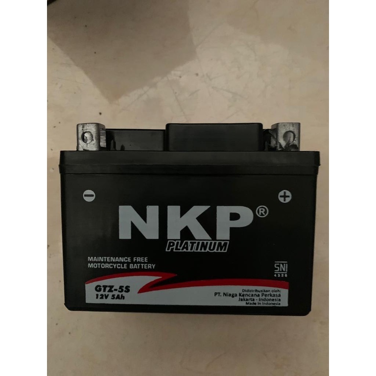 Jual Aki accu NKP PLATINUM full kering gtz5s mtz5s beat kharisma vixion
