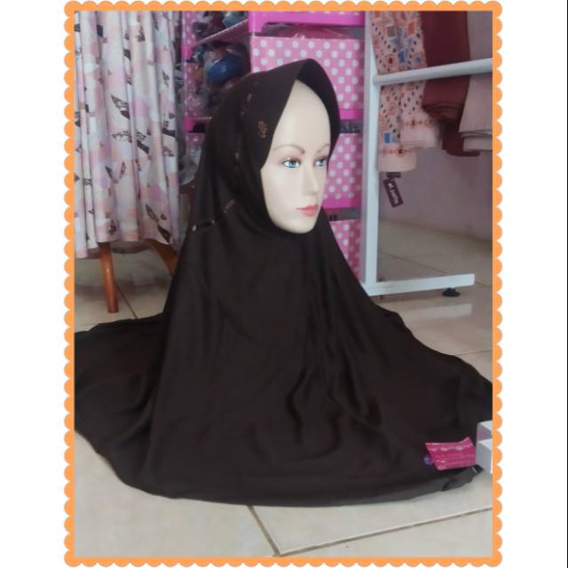 Jual Kerudung Rabbani hemy size l coklat | Shopee Indonesia