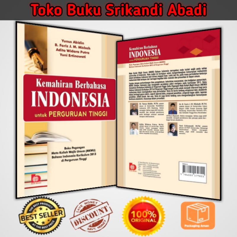 Jual KEMAHIRAN BERBAHASA INDONESIA UNTUK PERGURUAN TINGGI | Shopee ...