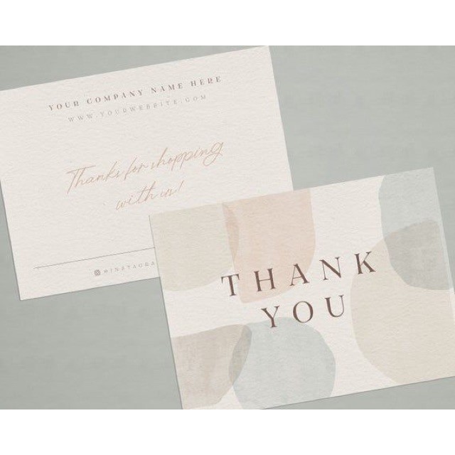 Jual KARTU UCAPAN THANK YOU CARD / KARTU HAMPERS THANK YOU CARD ...
