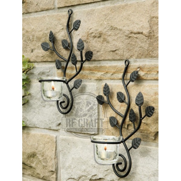 Jual STANDING POT HIASAN DINDING TEMPAT POT BUNGA ORNAMEN RANTING DAUN ...