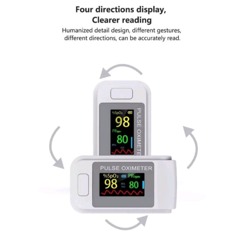 Jual Pulse Oximeter Oxymeter Fingertip Alat Ukur Cek Saturasi Oksigen ...