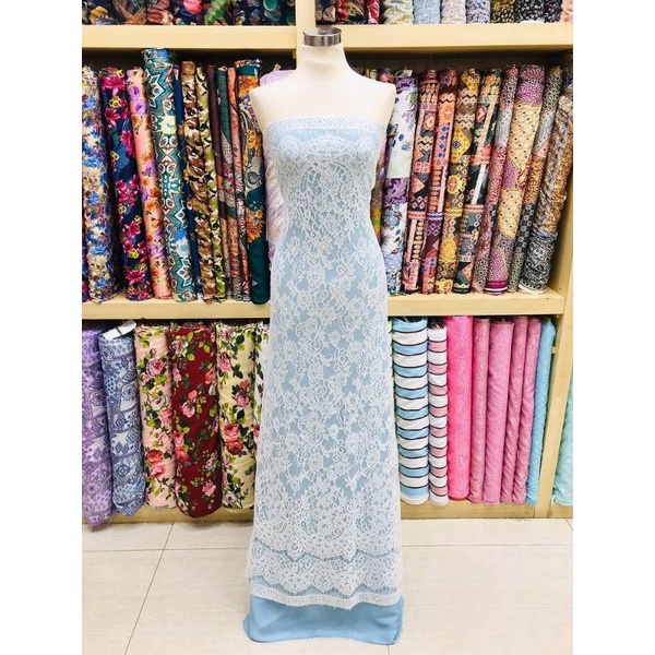 Jual Brokat Panel Heavy Cotton/Brokat Katun 8246 (Flower Pattern ...
