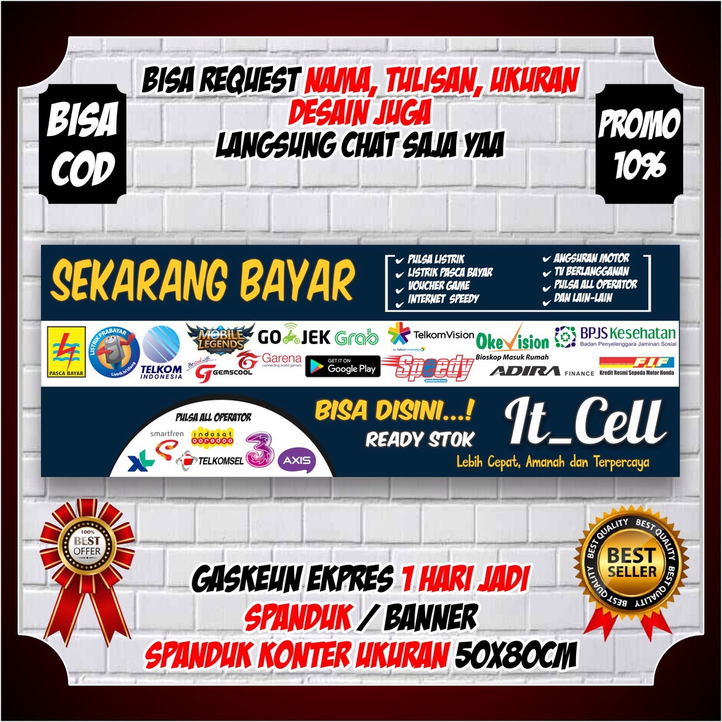 Jual Spanduk Banner Backdrop Konter Pulsa Banner Warung Pulsa Keren ...