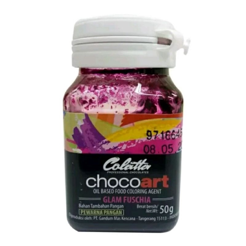 Jual Colatta Chocoart Pewarna Makanan Choco Art Glam Fuschia 50 gr