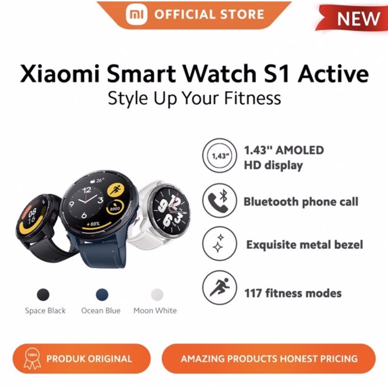 Jual Xiaomi Watch S1 Active Terlengkap & Harga Terbaru Desember