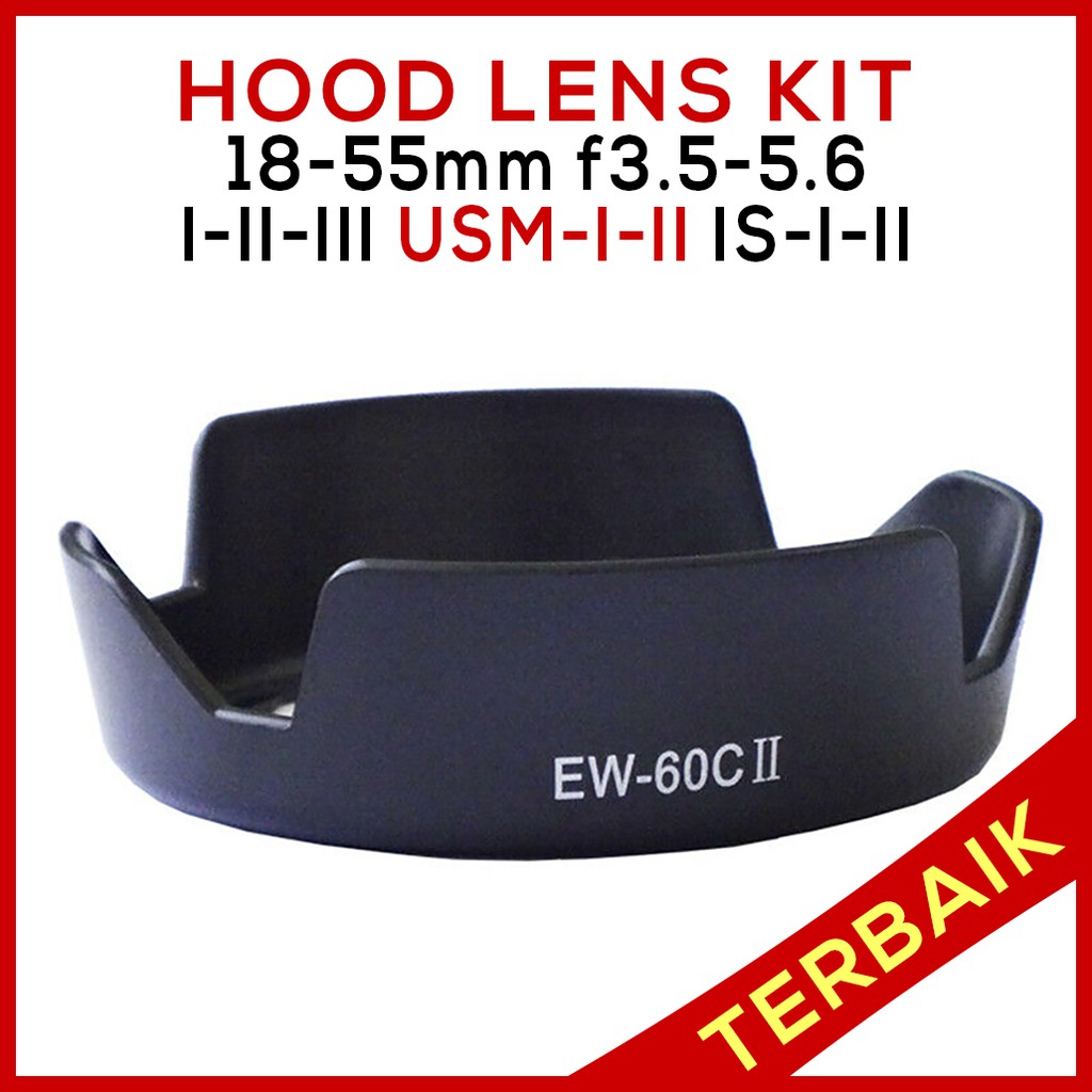 Jual Lens Hood Flower Lensa Kamera Canon Kit Bawaan EFS EFS 1855mm