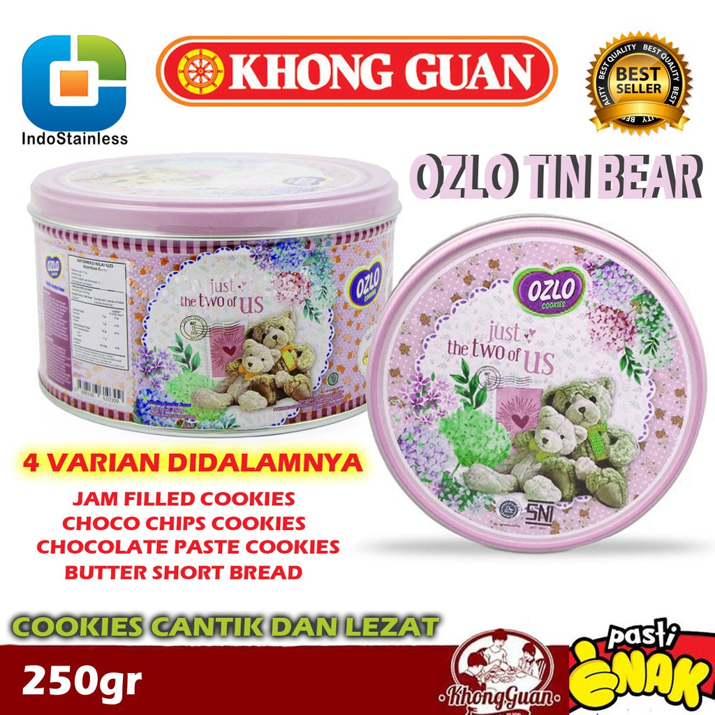 Jual Promo Ready Biskuit Khong Guan Ozlo Tin Bear Pink Cookies Assorted Gr Shopee Indonesia