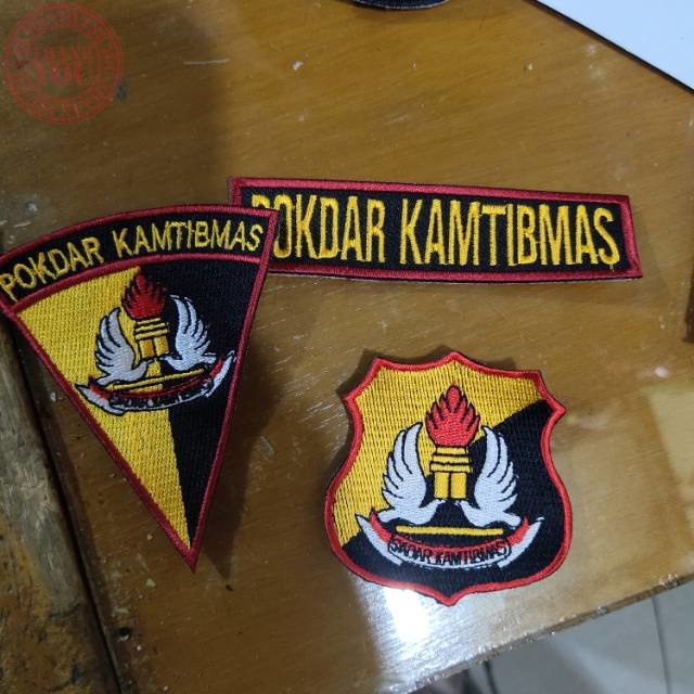 Jual Logo Bordiran Bedge Pokdar Kamtibmas Dengan Nama Terbaru ...