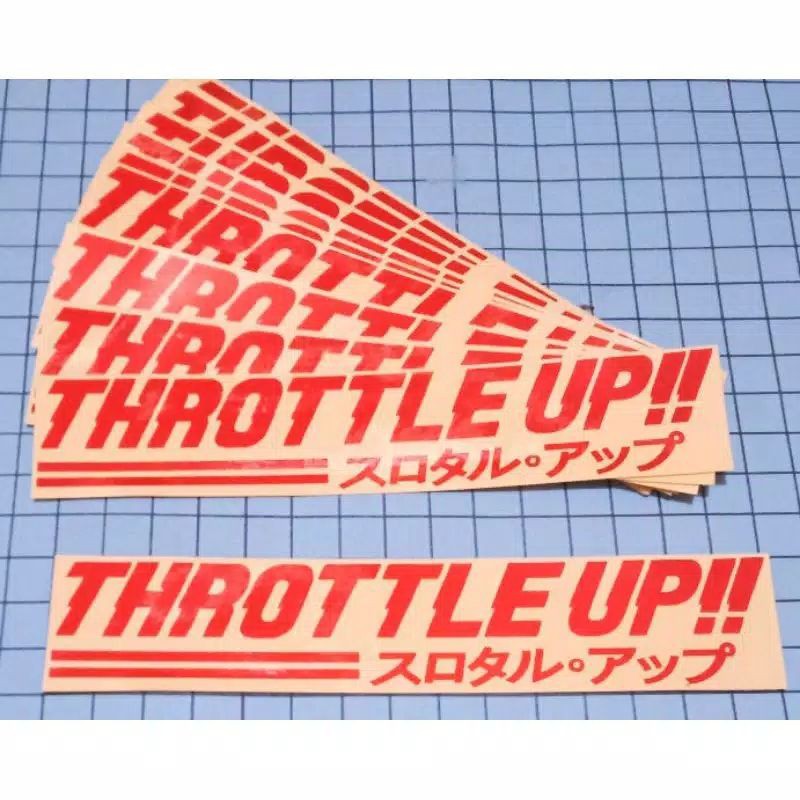 Jual STICKER THROTTLE UP CUTTING | Shopee Indonesia