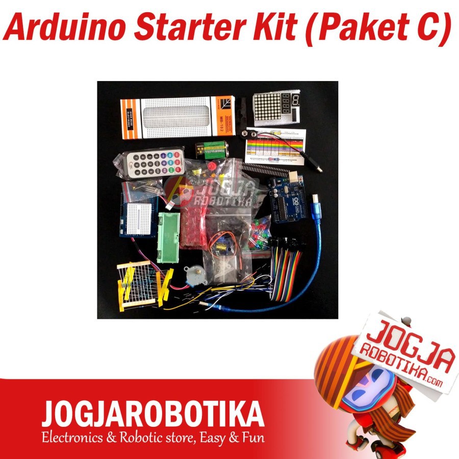 Jual Arduino Uno Starter Kit Paket Belajar Arduino UNO R3 DIP Basic ...