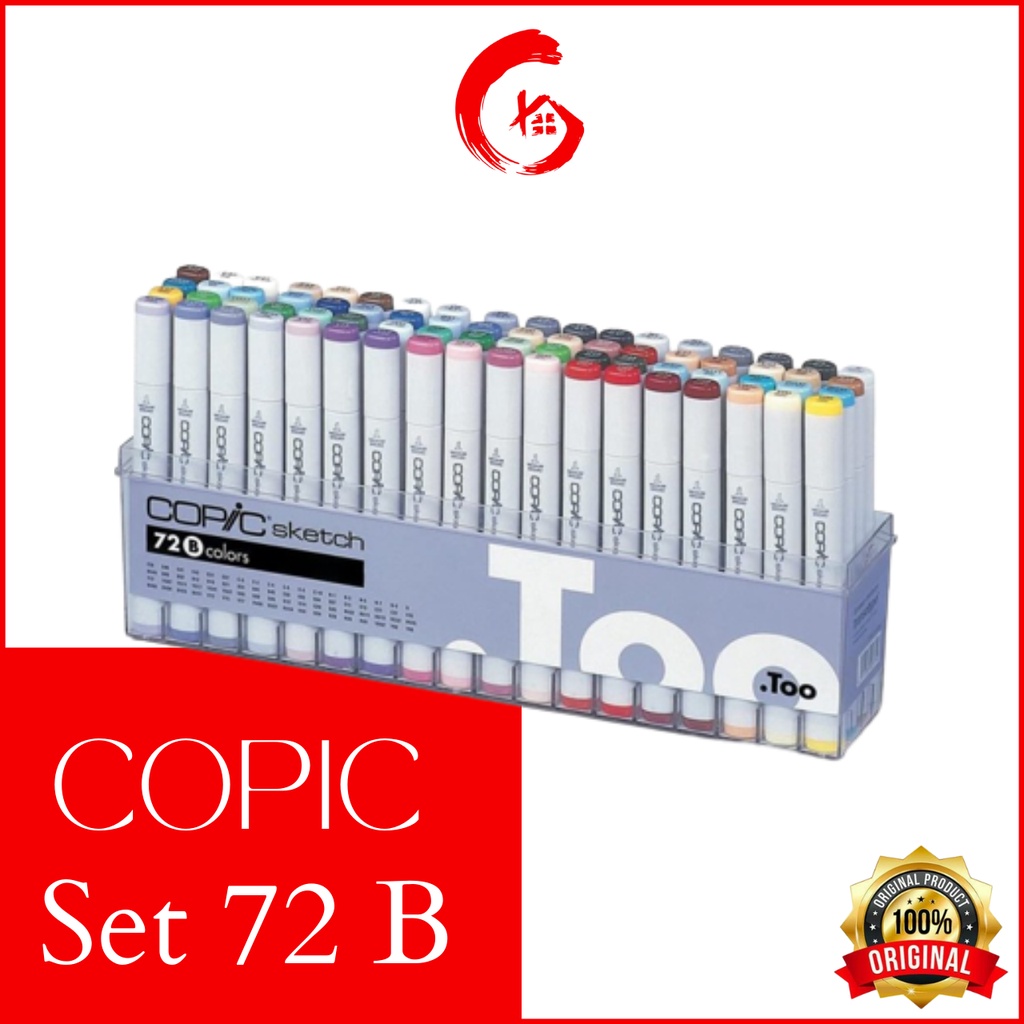 Jual COPIC SKETCH MARKER SET 72B / 72 - B | Shopee Indonesia