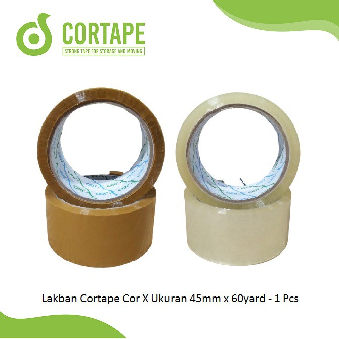 Jual Lakban Cortape Cor X Ukuran 45mm x 60yard - 1 Pcs | Shopee Indonesia