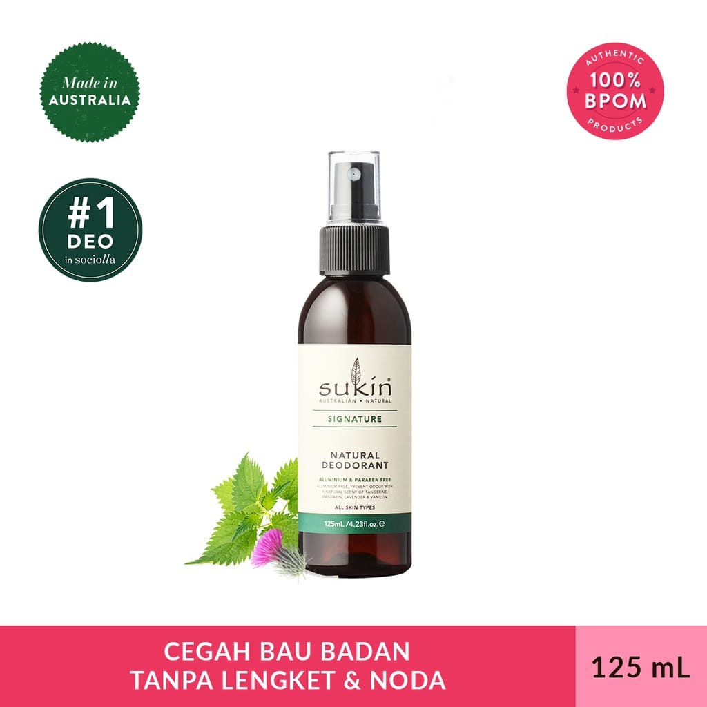 Jual Sukin Signature Natural Deodorant ( Spray 125Ml ) Shopee Indonesia