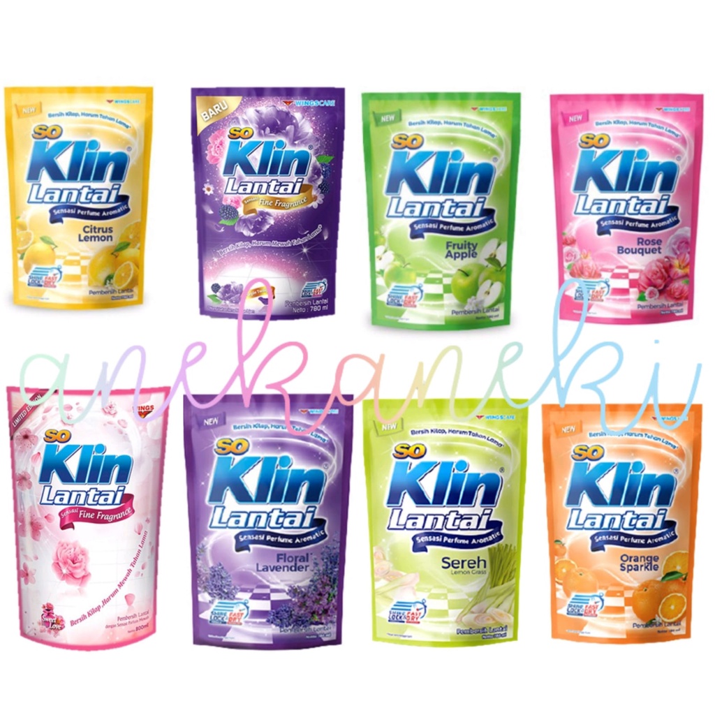 Jual soklin so klin lantai 70ml 780 ml | Shopee Indonesia