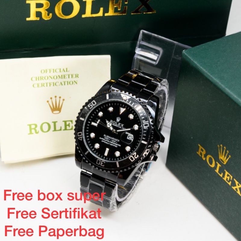 Jual Rolex Submariner Jam Tangan Pria Rantai Date Aktif Chrono Variasi