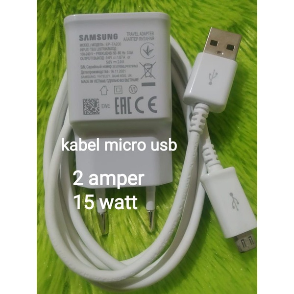 Charger samsung original 100%micro usb S4/S5/S6/S7/ NOTE 4/5 E5/E7 fast  charging bawaan hp