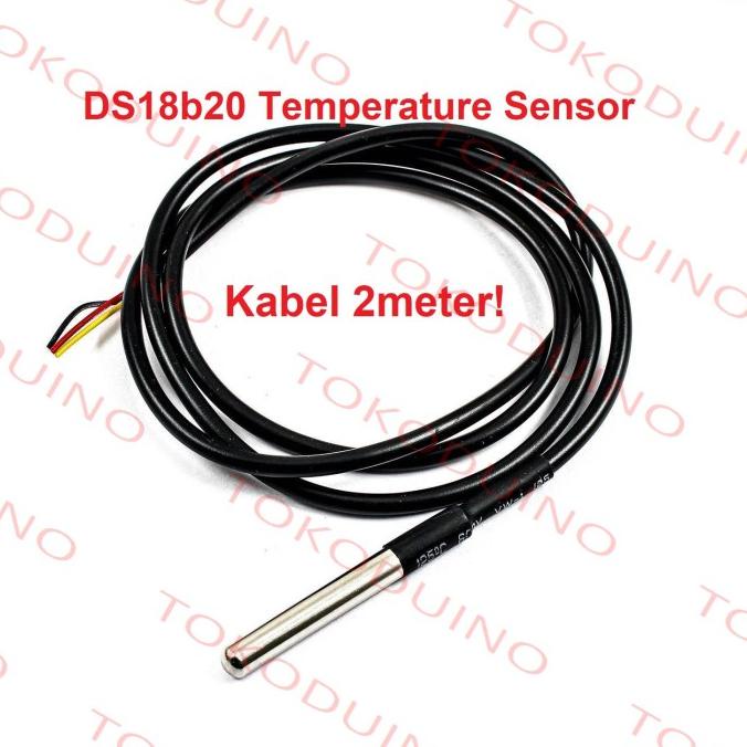 Jual SENSOR SUHU DS18B20 WATERPROOF TEMPERATURE PROBE SENSOR | Shopee ...