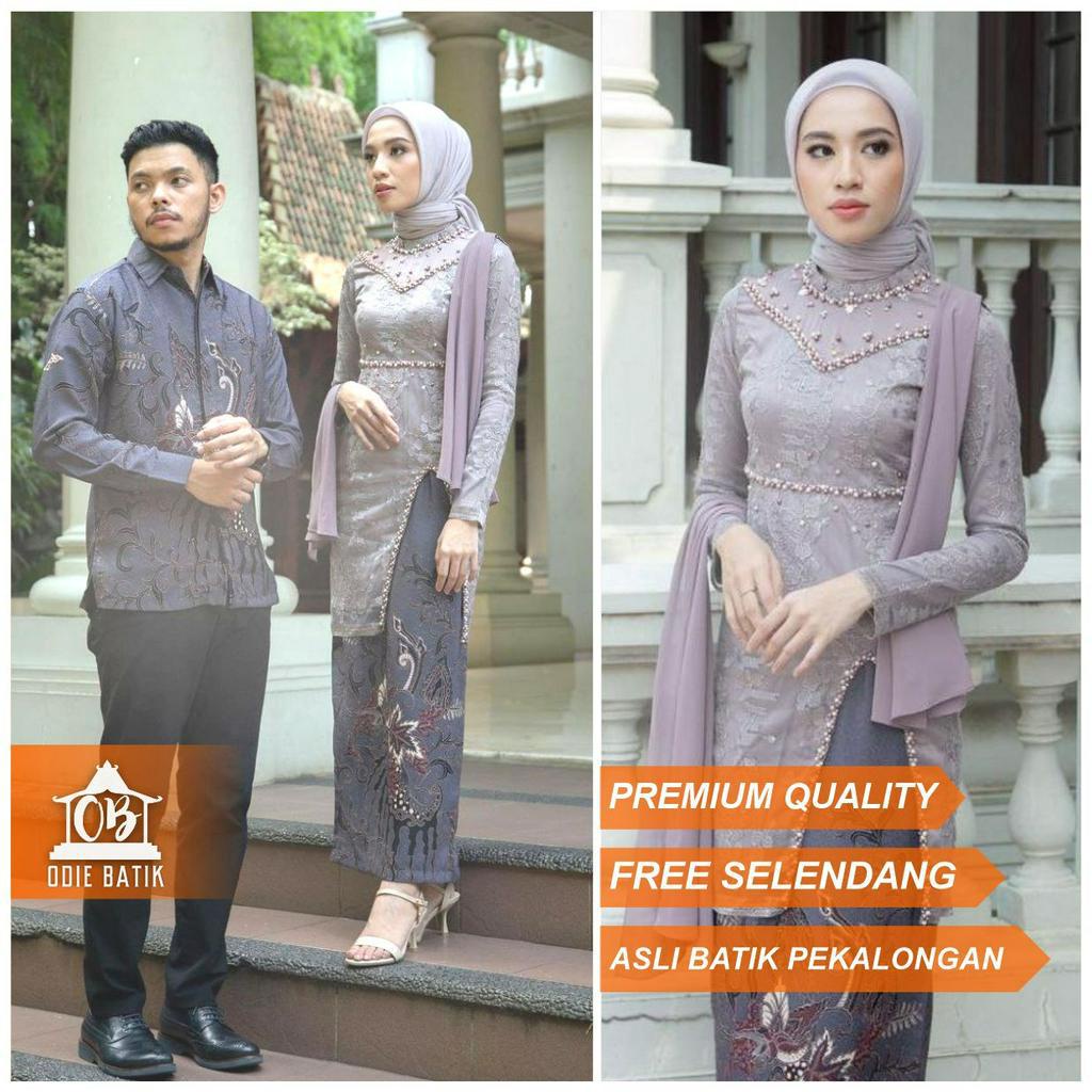 Jual Batik Couple Kebaya Modern Kebaya Wisuda Lamaran Baju Tunangan Batik Brukat Terbaru Baju 4297