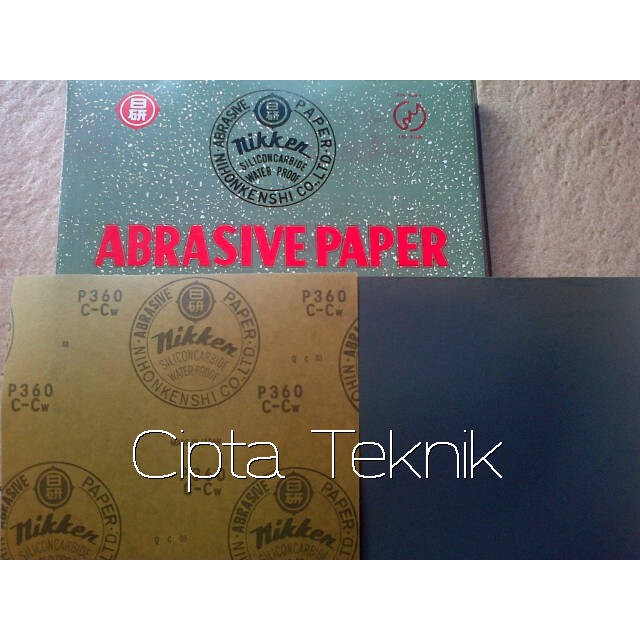 Jual Amplas Kertas Nikken Grit 360 Kertas Pasir Amplas Duco Nikken Asli ...