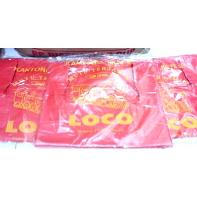 Jual PLASTIK HD LOCO UK 35/PLASTIK KRESEK LOCO UK 35 MERAH | Shopee ...