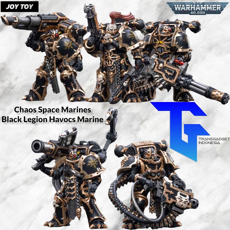 Jual JOYTOY 1/18 Warhammer 40K Chaos Space Marines Black Legion Havocs ...