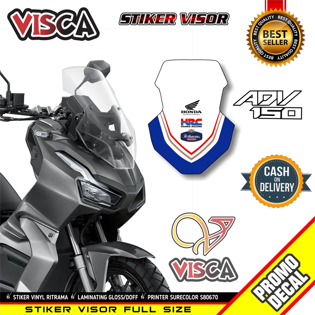 Jual Stiker Visor Adv 150 Sticker Adv 150 Stiker Motor Adv 150 Stiker ...