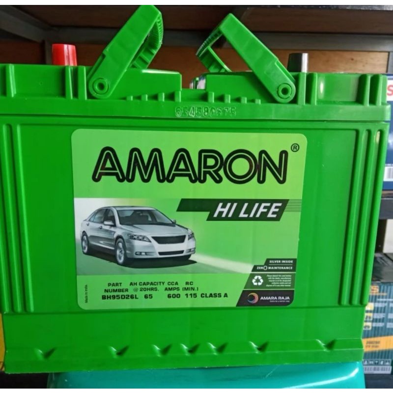 Jual AKI BATERAI KERING AMARON HILIFE 95D26L/NS70L/80D26L INNOVA DIESEL ...