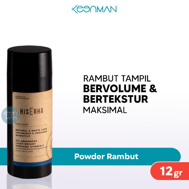 Jual His ERHA Hair Dust 12g Powder Hairstyling Rambut Pria Shopee