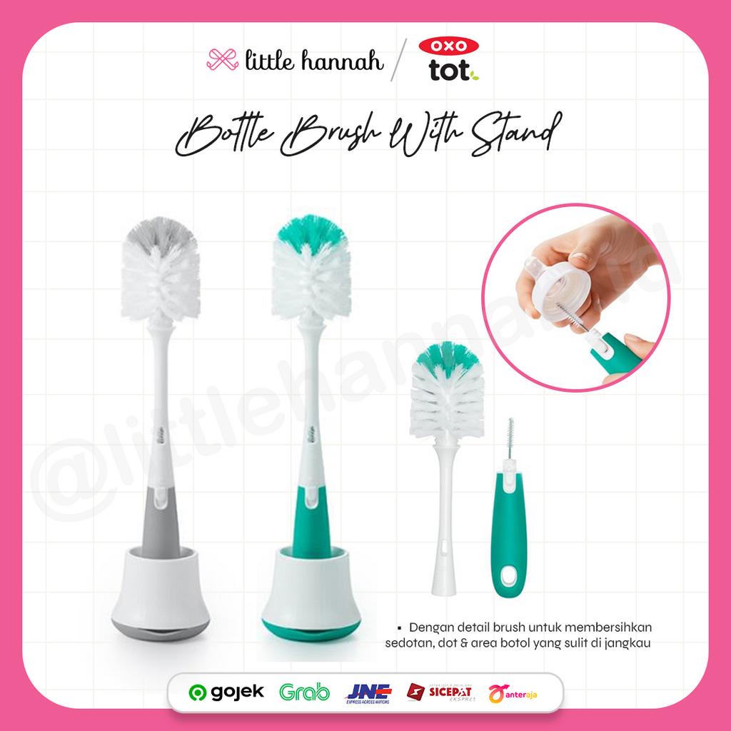 OXO TOT Bottle Brush With Stand Sikat Botol Bayi Sikat Botol Susu