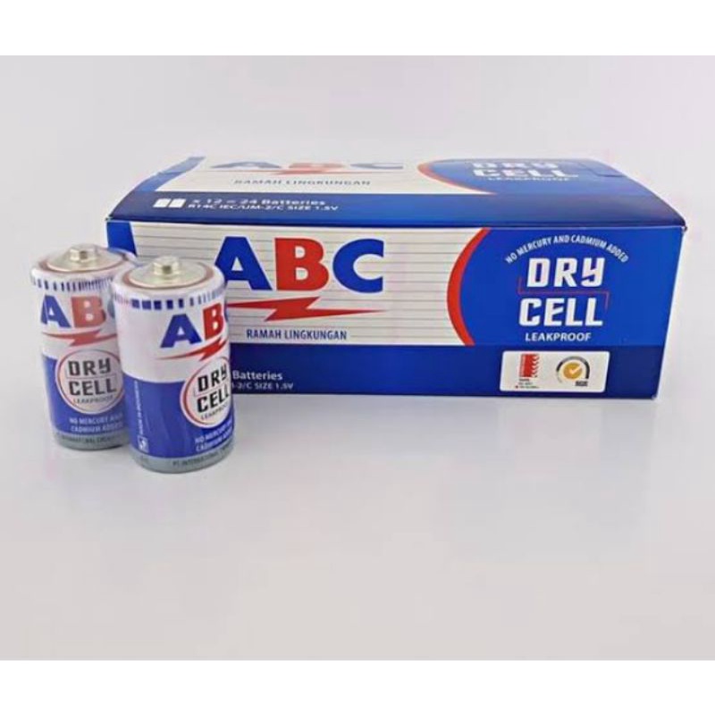Jual baterai ABC tanggung Tipe C ukuran sedang R14 1,5V | Shopee Indonesia