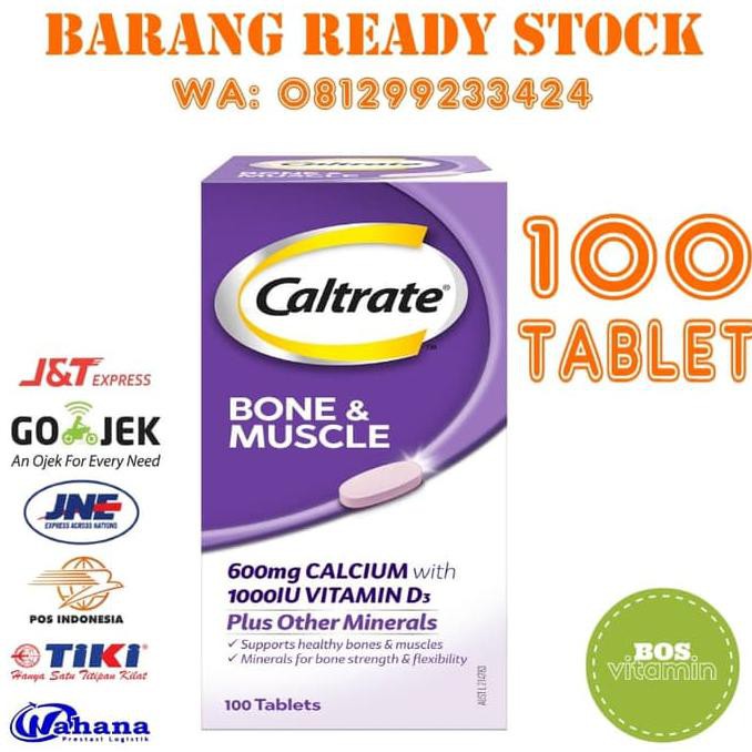 Jual Caltrate Bone And Muscle 100 Tablet Original Shopee Indonesia