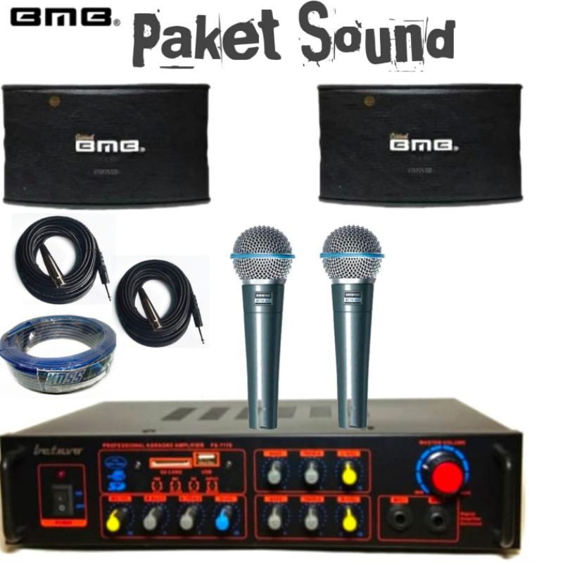 Jual PAKET SOUND KARAOKE BMB 10 INCH SIAP PAKAI | Shopee Indonesia