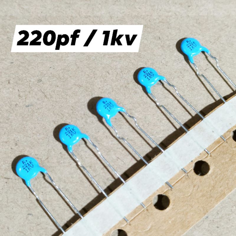 Jual Capacitor 221 1kv Kapasitor high volt 220pf 1000 v | Shopee Indonesia