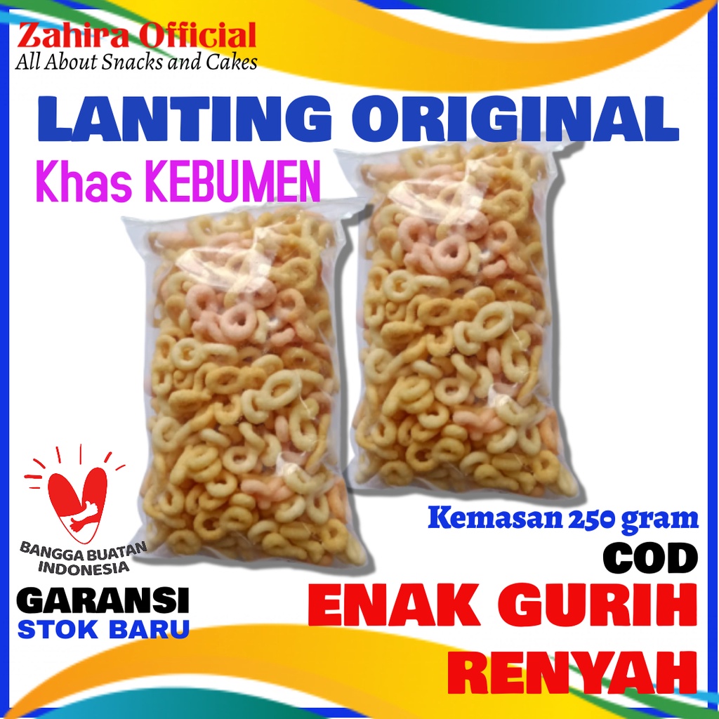 Jual Oleh-oleh Lanting Klanting Singkong Kebumen Rasa Bawang Original ...