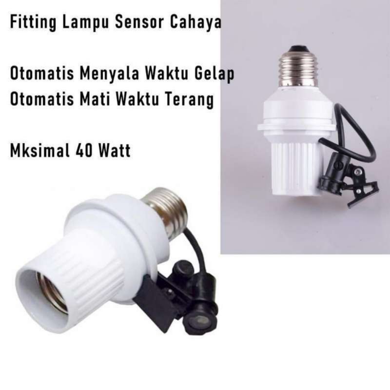 Jual Fitting Lampu Sensor Cahaya Otomatis Cocok Untuk Segala Jenis ...