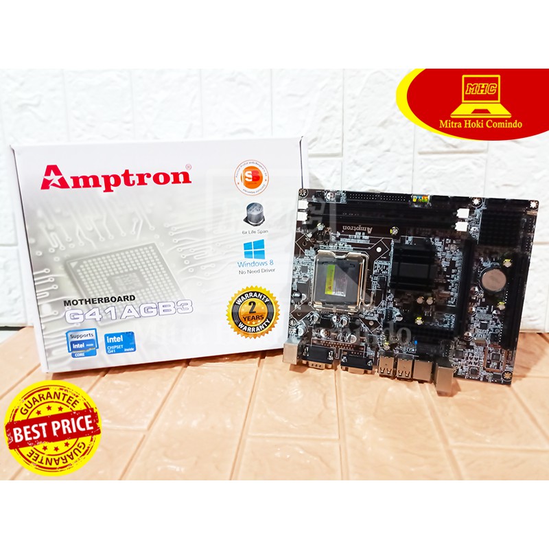 Jual Mainboard / Motherboard Amptron G41AGB3 | Shopee Indonesia