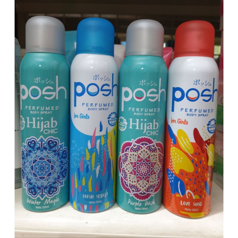 Jual Posh Perfumed Body Spray Hijab Chic 150 Ml (baca Deskripsi ...