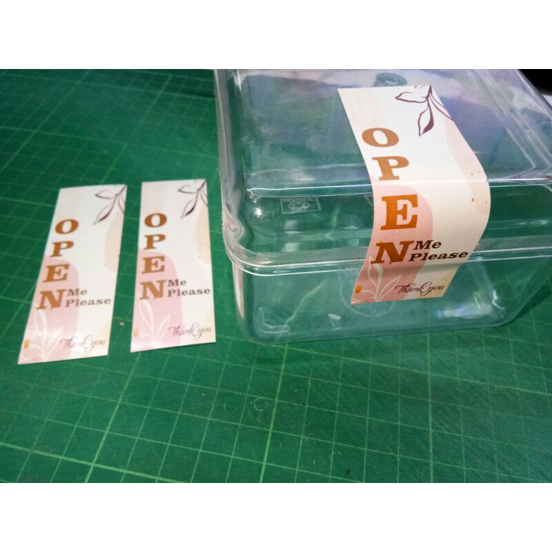 Jual sticker seal open me 40 pcs | Shopee Indonesia