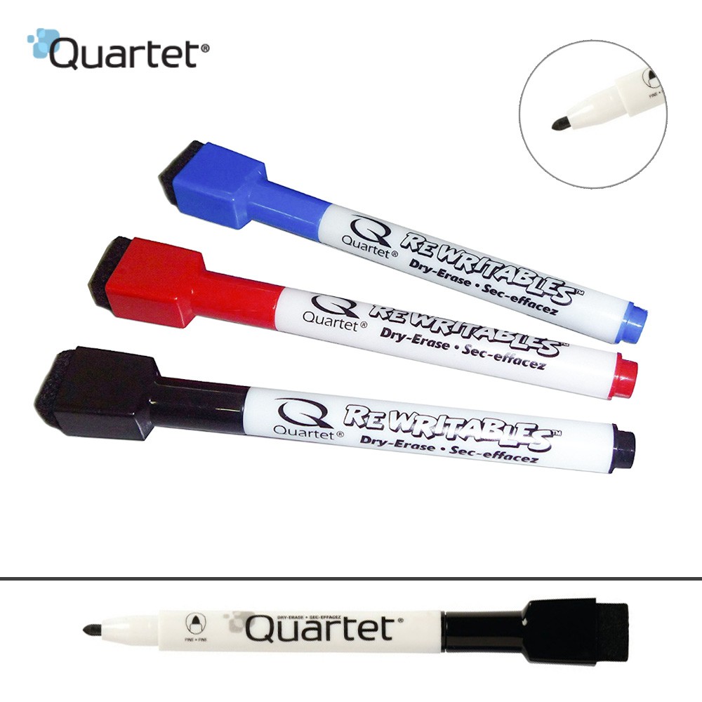 Jual QUARTET Rewrite Marker Set of 3 (Whiteboard Marker) Shopee Indonesia