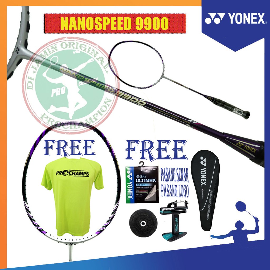 Jual Yonex Nanospeed 9900 Purple Raket Badminton Original Code Japan