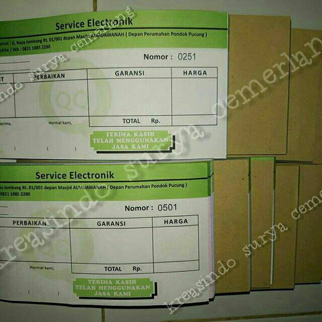 Jual CETAK NOTA 2 RANGKAP / 2 PLY (1 RIM) | Shopee Indonesia