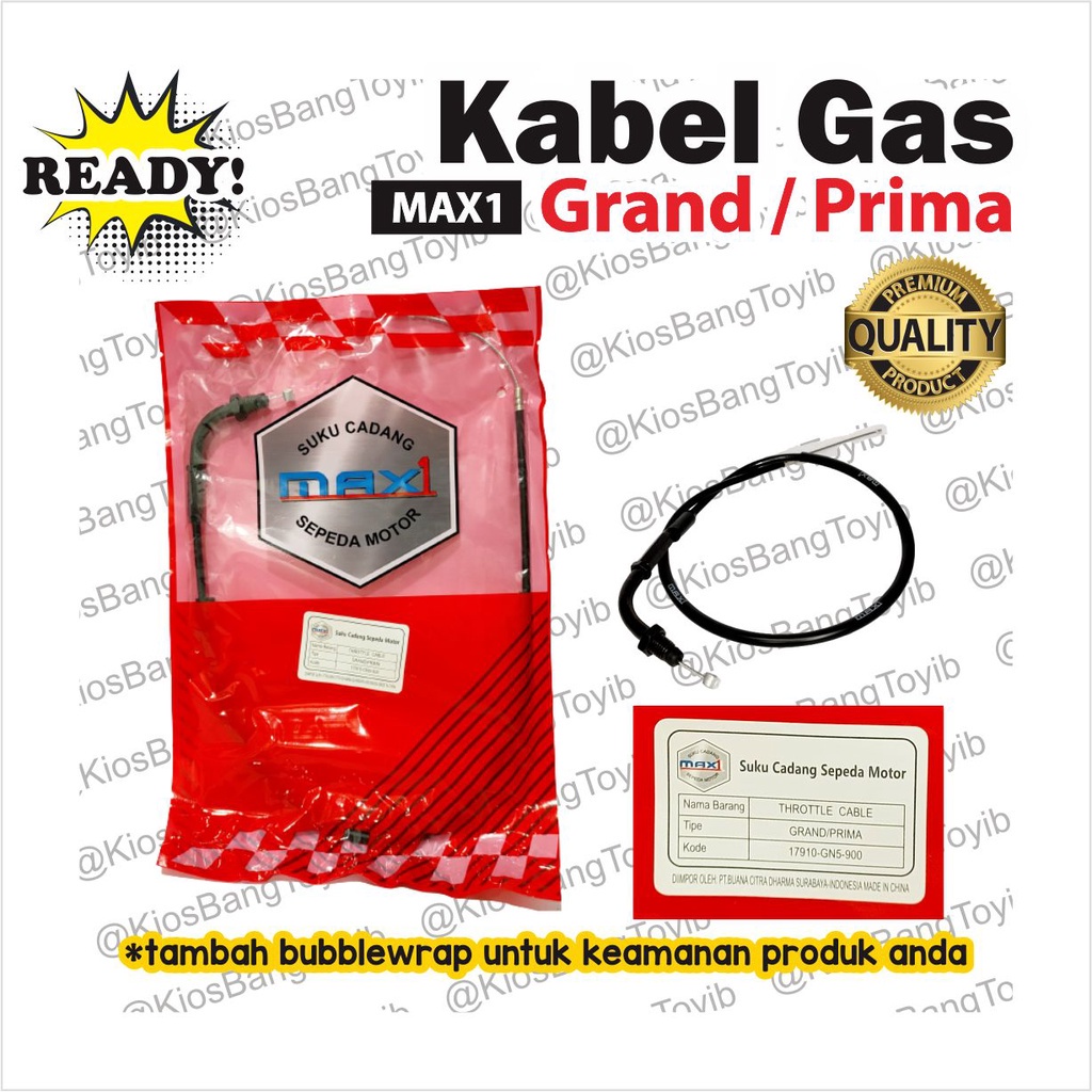 Jual Kabel Gas Throttle Cable Grand Prima Gn Max Shopee Indonesia