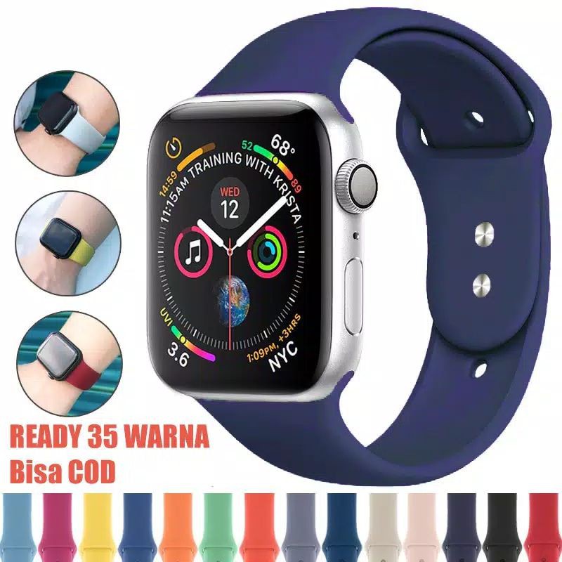 Strap Series ukuran SM 38 40 42 44mm untuk apple watch strap Silikon nomer 21 40