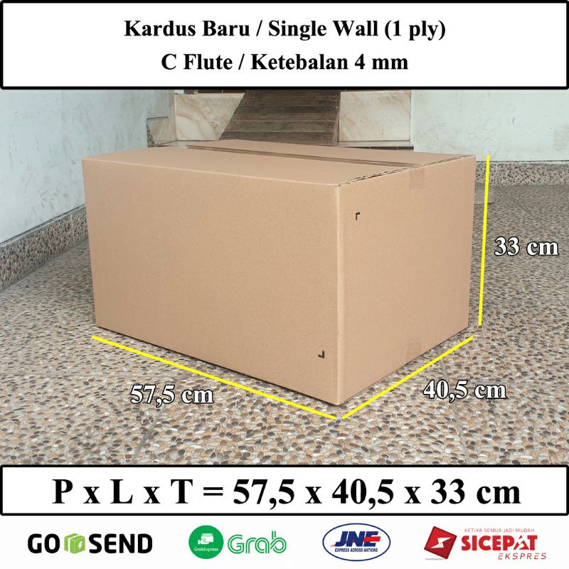 Jual Kardus Baru / Ukuran PxLxT = 57,5 x 40,5 x 33 cm / Prasetya Box ...