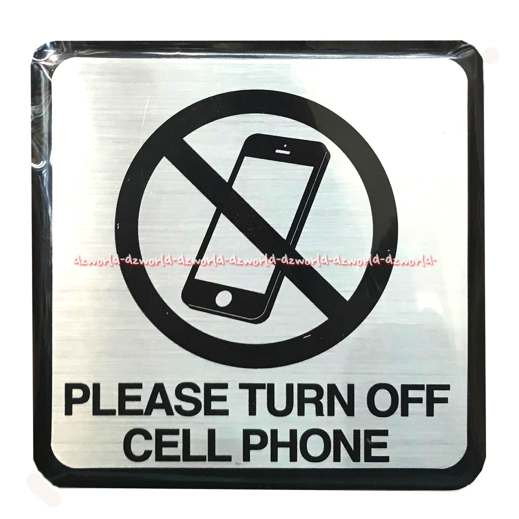 Jual Hy-ko No Cell Phone Use Sticker Sign Larangan Ponsel Di Larang ...