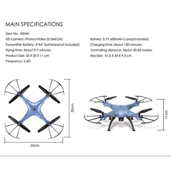 X5hw1 drone best sale