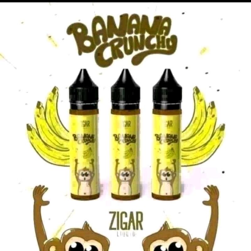 Jual Liquid Vape Zigar Liquid Banana Crunchy Pisang Creamy Shopee