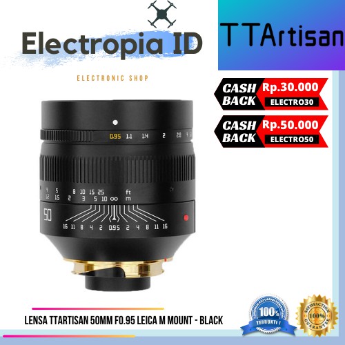 Jual Lensa Ttartisan 50mm F0 95 Leica M Mount Black Shopee Indonesia