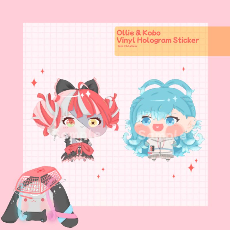Jual Kureiji Ollie & Kobo Kanaeru Vinyl Hologram Sticker | Shopee Indonesia
